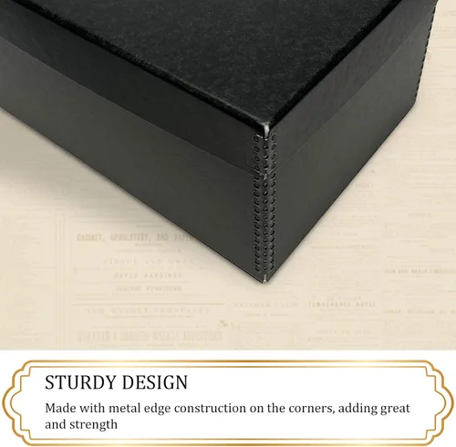 Miniatura 3 de Golden State Art, Cajas de almacenamiento para fotos de archivo, caja de conservación sin ácidos, de 5 x 7 x 12 pulgadas, con capacidad para hasta