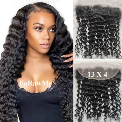 Miniatura 32 de Deep Curly Hair Bundle Brazillian Virgin Hair Weft Supplier 1pcs 12 Inch 1B Black 100g Soft Remy Hair Bundles