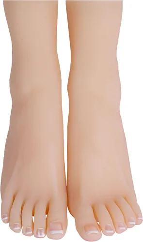Miniatura 6 de SZLYTYUN Un par de modelos de pies femeninos de silicona realistas de tamaño real, pies de silicona para mostrar zapatos, joyas, sandalias