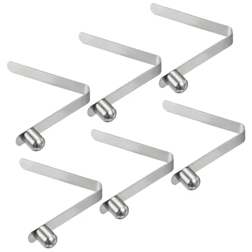 Miniatura 17 de PATIKIL Broches de paleta de kayak de 0.197 x 0.118 in, paquete de 6 clips de acero en forma de V de un solo pasador, clips de resorte, tubo