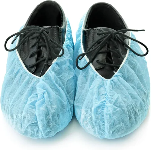 Miniatura 6 de Personal Touch - Fundas antideslizantes desechables para zapatos, color azul, 100 piezas/50 pares, talla L