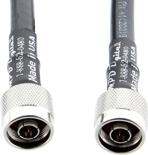 Miniatura 3 de MPD Digital Genuine U.S.A Made Times Microondas LMR-400-UF Ultraflex 50 Ohm ULL RF Cable coaxial con N conectores macho - 1 pie