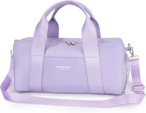 Pequeña bolsa deportiva de gimnasio para mujeres y niñas, bolsa de lona para entrenamiento de fitness, viajes, baile, ballet, natación con