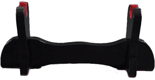 Miniatura 12 de Pie de mesa de madera negra laqueada Handmade Sword, para espadas katana o wakizashi, de lujo, cuadro titular de la visualización