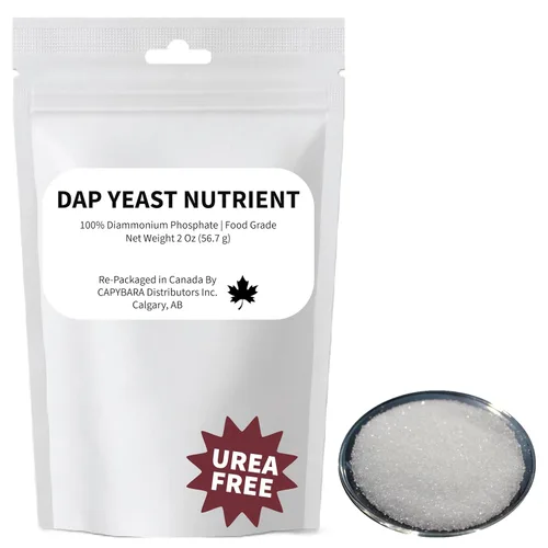 Nutrientes de levadura 100% DAP - 2 oz (56.7 g) - Fosfato diamónico de grado alimenticio (DAP) - Uso en vinificación Cerveza Cerveza Mead Cider