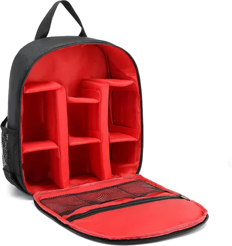 Miniatura 7 de Cámara digital DSLR impermeable, mochila de hombro para mujeres y hombres adolescentes (verde)