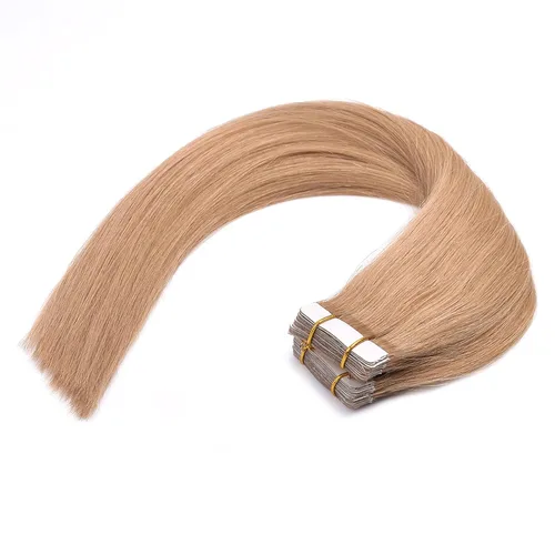 Miniatura 22 de Extensiones de cabello humano Remy con cinta adhesiva sin costuras (16 pulgadas, 10 unidades, rubio ceniza)
