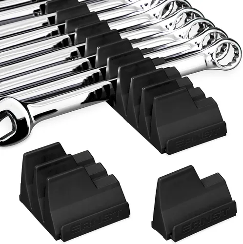 Ernst Manufacturing Wrench Pro - Organizador modular de llaves para 20 llaves con tacos antideslizantes, fabricado en los Estados Unidos