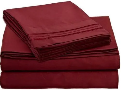 Miniatura 9 de Juego de sábanas para cama individual – Tamaño de dormitorio universitario – Sábanas extra largas de microfibra ultrasuave 1800 premium – Doble