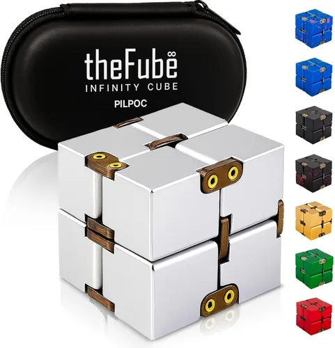 Miniatura 15 de PILPOC - Cubo para la ansiedad theFube, Dodecágono con 12 lados – Cubo para la ansiedad de alta calidad con funda de transporte exclusiva, duradero