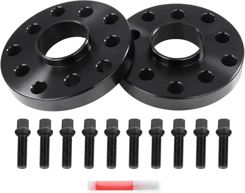 Miniatura 9 de 2 espaciadores de rueda de 0.787 in 5X100 y 5x112 a 5X100 y 5x112 con paso de rosca, diámetro de orificio de 0.551 x 0.059 in, compatible