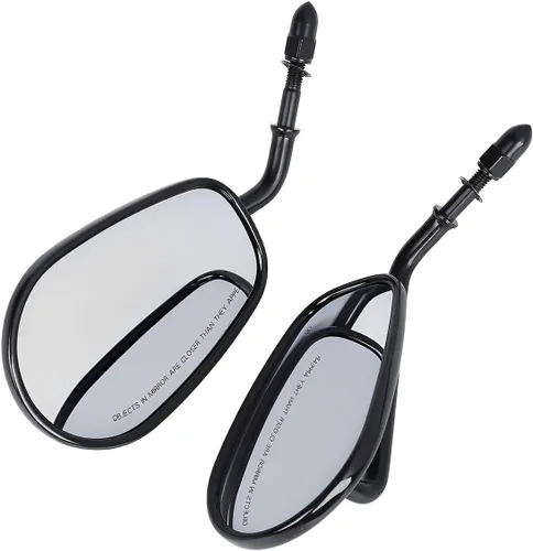 Miniatura 5 de Espejos retrovisores negros de lágrima de 0.315 pulgadas para Harley Davidson Sportster XL883 1200 1982-2025, Road King Road Glide Street Glide Tri