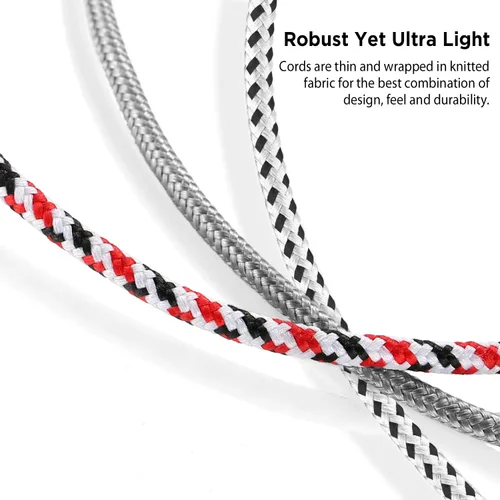 Miniatura 6 de DUKABEL Divisor de auriculares, cable divisor de 0.138 in para auriculares [trenzado fino y chapado en oro], cable auxiliar de audio estéreo en Y