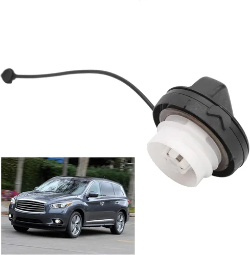 Miniatura 5 de Llenadora de combustible, cubierta de llenado de combustible ABS color negro 17251-3JA0A 17251-9BD0E 17251-1VZ0D repuesto para Altima/Fit