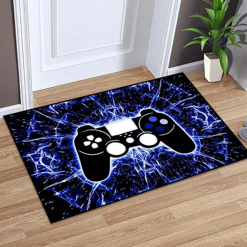 Miniatura 21 de BATATADOCE Alfombras de videojuegos para dormitorio de niños, alfombras para sala de juegos, decoración de juegos para niños, alfombra de área