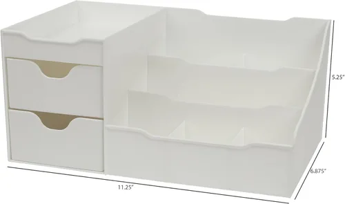 Miniatura 2 de Mantello Organizador de Almacenamiento para Cosméticos - Colocado en Tu Tocador, Encimera de Baño o Vestidor - Organiza Fácilmente Tus Cosméticos
