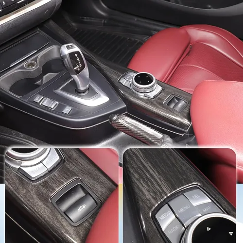 Miniatura 6 de Cubierta del panel de botones multimedia para consola central de automóvil, compatible con BMW Serie 1, 2, F20, F21, F22, cubierta del panel
