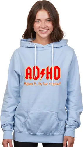 Miniatura 74 de Go All Out Sudadera con capucha para hombre y mujer con texto en inglés "Highway To Hey Look A Squirrel