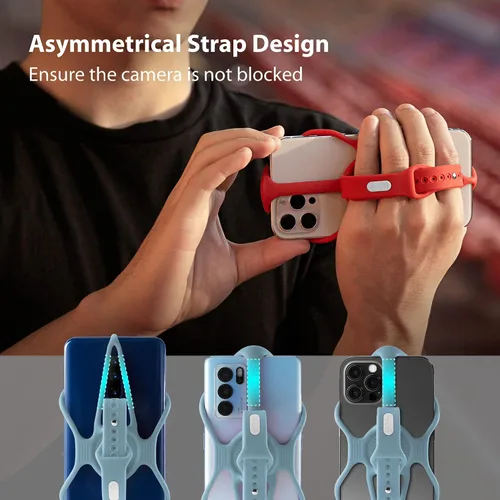 Miniatura 3 de BONE Run Tie Handheld 2, soporte para teléfono celular para correr, diseño de pulsera/portátil 2 en 1, correa de silicona ajustable y agradable a