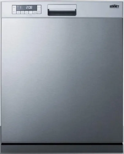 Summit Appliance Lavavajillas inteligentes con control frontal de acero inoxidable de 24 pulgadas de 120 voltios