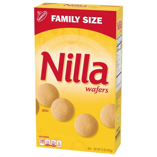 Miniatura 13 de Galletas Nilla Wafers, Vainilla, 15 oz Tamaño Familiar Paquete de 2