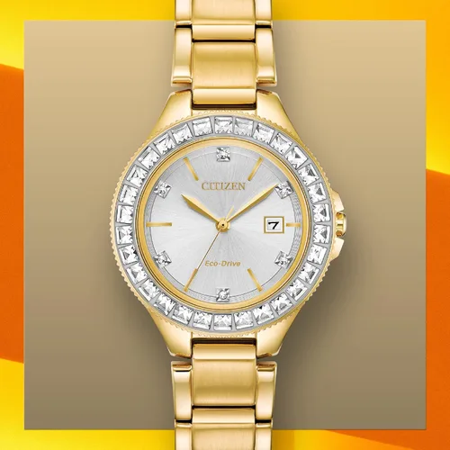 Miniatura 4 de Citizen Ladies' Silhouette Crystal Eco-Drive Watch, 3-Hand Date, Stainless Steel