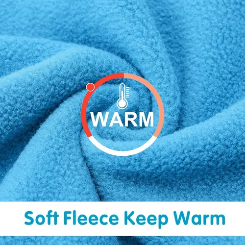 Miniatura 6 de Idepet Suéter de vellón para perros – Sudadera suave para cachorros y camisa cálida de invierno para perros y gatos pequeños (Azul, S)