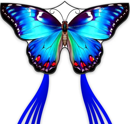 Miniatura 13 de SGftre Cometa de mariposa para niños y niñas, fácil de volar, juguete perfecto para niños y adultos, ideal para diversión en la playa y actividades