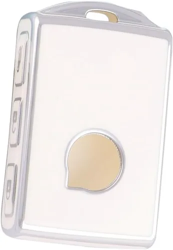 Funda de TPU para Volvo XC40 XC60 XC90 S90 S60 V60 V90 2019-2023 Accesorios - Funda protectora de llave inteligente - Blanco Plateado blanco