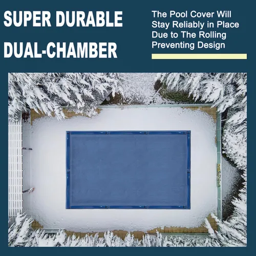 Miniatura 6 de LIBERECOO Bolsas de agua para cubierta de piscina enterrada, extra duraderas de 0.016 in de PVC calibre 27, bolsa de agua de doble cámara de 10