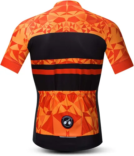 Miniatura 2 de Weimostar Hombre Ciclismo Jersey Manga Corta Bicicleta Ropa Multicolor Diamante