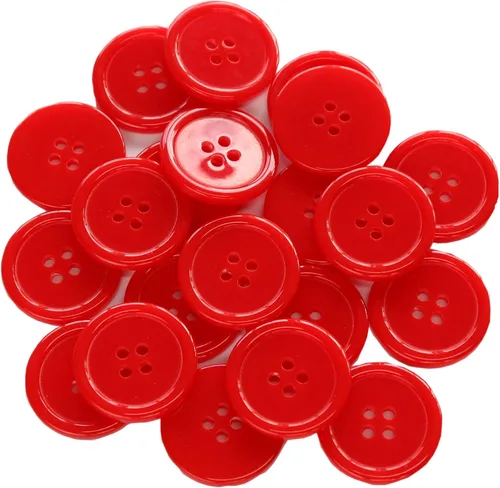 Miniatura 6 de GANSSIA Botones de 1 pulgada (25mm) redondos de 4 agujeros para costura, botón de color beige de respaldo plano, para manualidades DIY, paquete