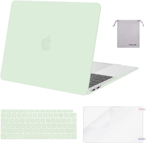Miniatura 28 de MOSISO - Funda rígida y de plástico compatible con MacBook Air de 13 pulgadas versión 2022, 2021-2018, A2337 M1 A2179 A1932; con cubierta