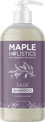 Miniatura 13 de Champú Sage anticaspa con argán, jojoba y spikenard orgánico, 100% natural, sin sulfatos, tratamiento para hombres y mujeres, fórmula antiséptica