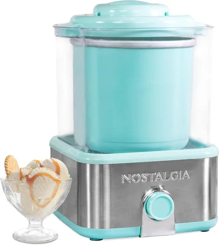 Miniatura 11 de Nostalgia Fabricante de helados eléctrico de 2 cuartos de galón – Haz helado casero, gelato, sorbete y yogur congelado – Sin necesidad de sal/hielo