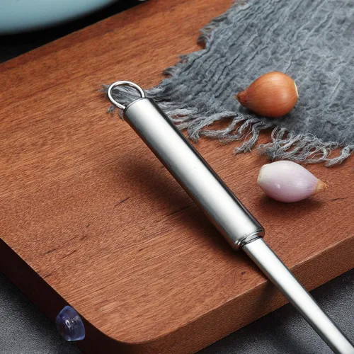 Miniatura 4 de Berglander Skimmer, Colador de acero inoxidable, Espumador de cocina, Cucharas ranuradas, Para cocinar, Cuchara colador, Cocina de metal 5. Plata