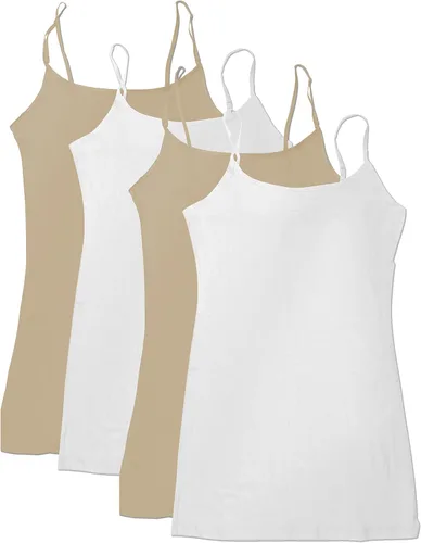 Miniatura 6 de Active - Paquete de 4 camisetas sin mangas, básicas, para mujer