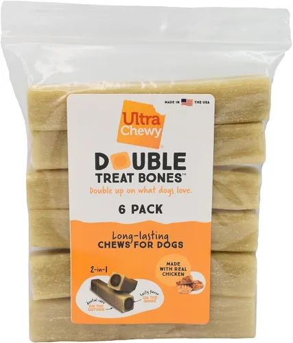 Miniatura 17 de Ultra Chewy Sabores de mantequilla de maní, pollo, tocino y queso: golosinas de larga duración fabricadas en Estados Unidos para razas grandes