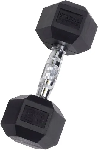 Mancuernas hexagonales con revestimiento de hule 3 – 100 libras