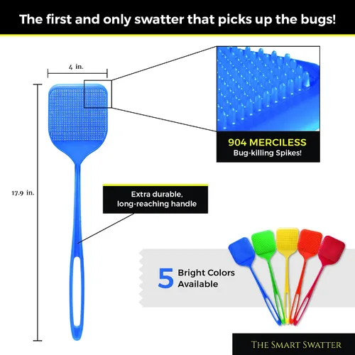 Miniatura 4 de Matamoscas Recoge el insecto con 904 púas Ahora en un paquete de 2 colores surtidos patentado y fabricado en los Estados Unidos Insectos