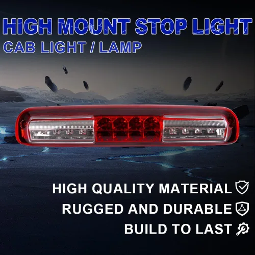 Miniatura 5 de PIT66 3ª luz de freno LED, compatible con Chevy Silverado 99-06/99-06 GMC Sierra 1500 2500HD 3500 luz de parada de montaje alto, tercera lámpara