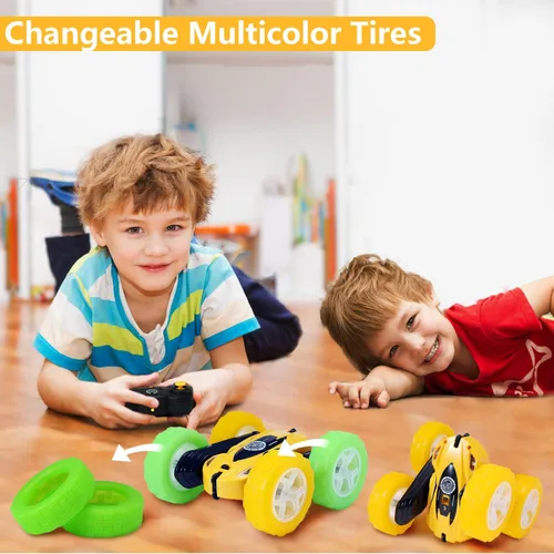 Miniatura 4 de FREE TO FLY Auto a control remoto para niños de 6 a 12: auto de acrobacias a control remoto para niños de 2.4 GHz, auto de carreras rápidas