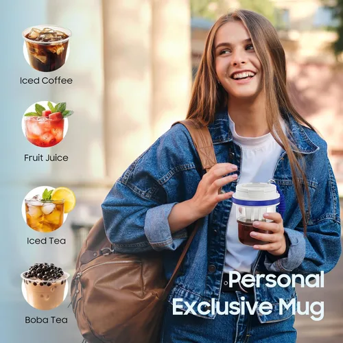 Miniatura 6 de MHW-3BOMBER Cold Brew - Cafetera cruzada portátil de 18 onzas, taza de café helado, jarra de café con filtro, vaso de café de viaje para regalos