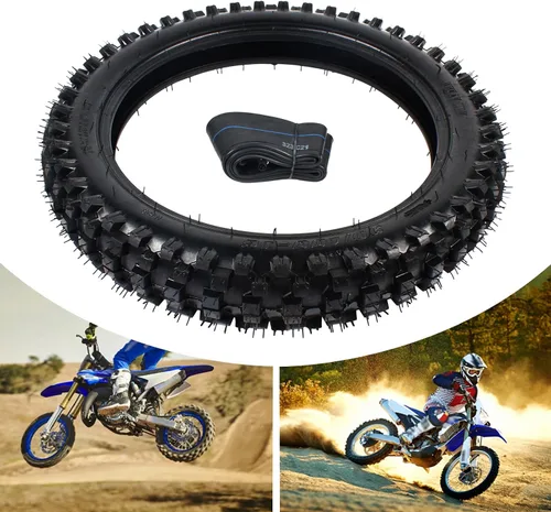 Miniatura 9 de Juego de ruedas y tubos delanteros 70/100 de 19 pulgadas para motocross Dirt Pit Bike Motocross TTR125 CRF150 DRZ125 XR100 KX100, repuesto directo