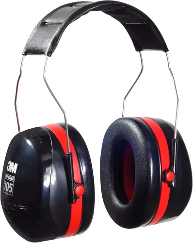Miniatura 2 de 3M Peltor Optime 105 - Orejeras sobre la cabeza, NRR 30 dB (paquete de 2)