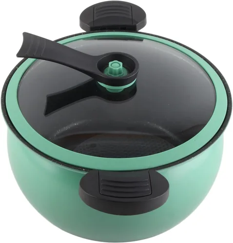 Miniatura 6 de Olla a presión micro antiadherente de gran capacidad, utensilios de cocina multifuncionales con tapa visual para cocina casera (7L)