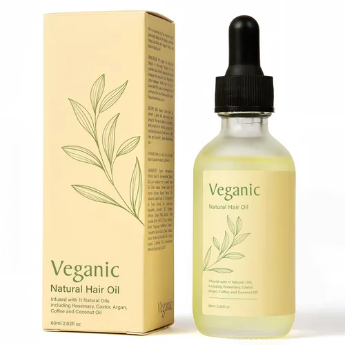 Aceite natural para el crecimiento del cabello Veganic para mujeres infundido con 10 aceites botánicos premium más aceite de romero orgánico para el