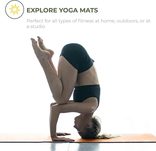 Miniatura 8 de Paquete de 10 tapetes de yoga Explore de 68 x 24 pulgadas, tapete de entrenamiento antideslizante de 0.157 in de grosor, tapete de gimnasio
