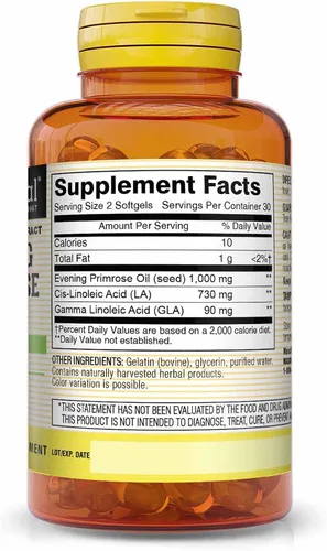 Miniatura 2 de Mason Vitamins Aceite de onagra Cápsulas blandas para la salud de la mujer, 60 unidades (1284-60)