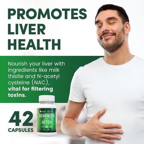 Miniatura 5 de Starfit - Salutem Vita Advanced Detox Cleanse, desintoxicación natural y limpieza con cardo mariano, regaliz en polvo y más, desintoxicación